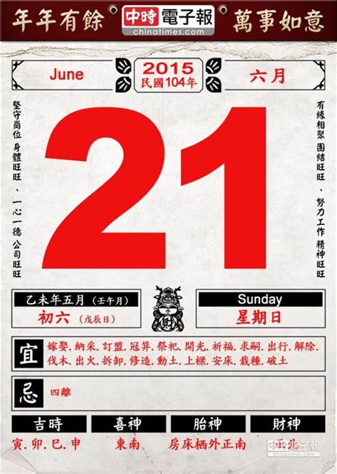 下元七運 今日農民曆